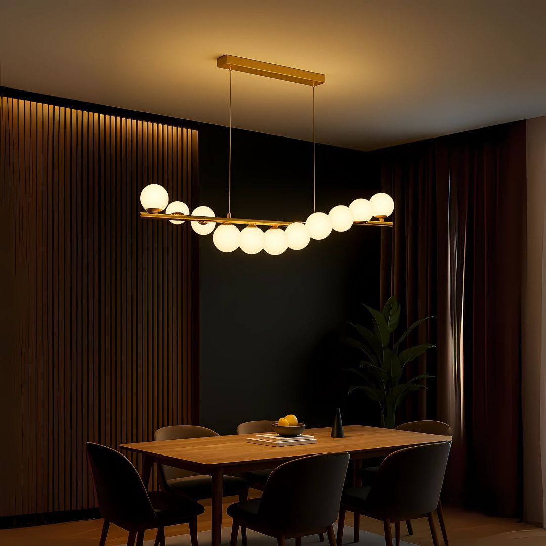 LOFT Hall Chandelier, 11x G9, Golden White, Metal, Adjustable Height, Elegant Modern Chandeliers Default Title Alessandro Design