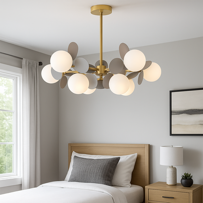 Suspended Chandelier SVEN, 15x G9, Gray LED Chandelier Default Title Alessandro Design