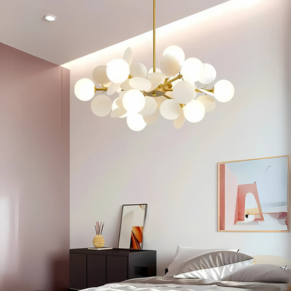 Suspended Chandelier SVEN, 15x G9, White Modern Chandeliers Default Title Alessandro Design