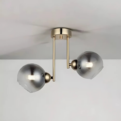 MODUS modern bulb chandelier, 2x E27, Gold, Metal Modern Chandeliers Default Title Alessandro Design