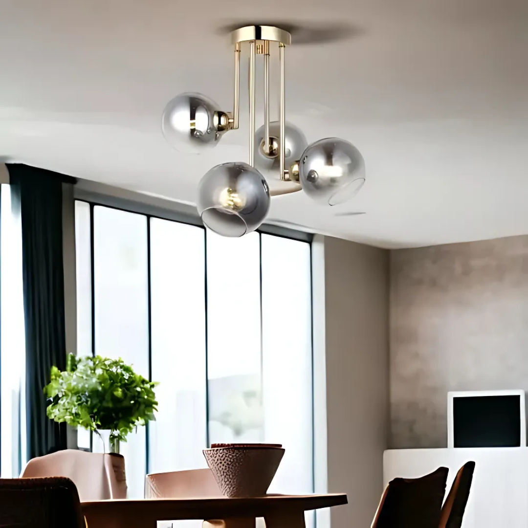 MODUS modern bulb chandelier, 4x E27, Gold, Metal Modern Chandeliers Default Title Alessandro Design