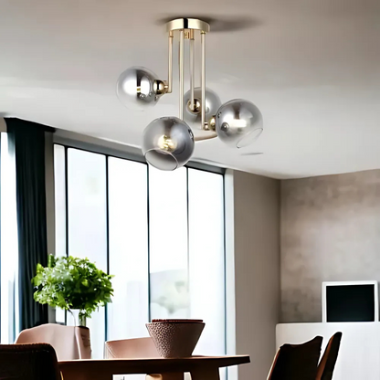 MODUS modern bulb chandelier, 4x E27, Gold, Metal Modern Chandeliers Default Title Alessandro Design