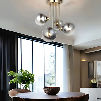 MODUS modern bulb chandelier, 4x E27, Gold, Metal Modern Chandeliers Default Title Alessandro Design