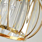 Monica Chandelier, 1XE27, Gold, D 16cm, Metal and Crystal Classic Chandeliers Default Title Alessandro Design