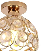 Vera Chandelier, 1xE27, D18H15cm, Gold, Metal and Crystal Classic Chandeliers Default Title Alessandro Design
