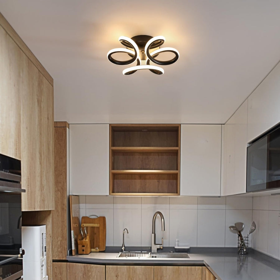 LED Chandelier VERTEX HELIX, 65W, Cold/Warm/Neutral light, Black LED Chandeliers Default Title Alessandro Design