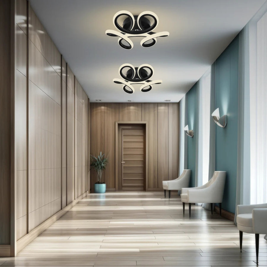 LED Chandelier VERTEX HELIX, 65W, Cold/Warm/Neutral light, Black LED Chandeliers Default Title Alessandro Design