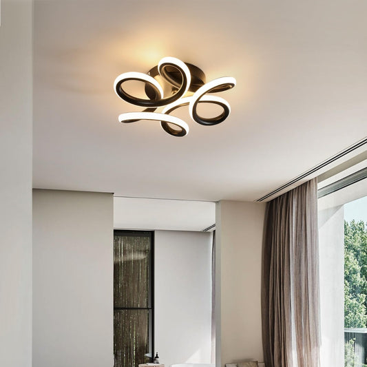 LED Chandelier VERTEX HELIX, 65W, Cold/Warm/Neutral light, Black LED Chandeliers Default Title Alessandro Design