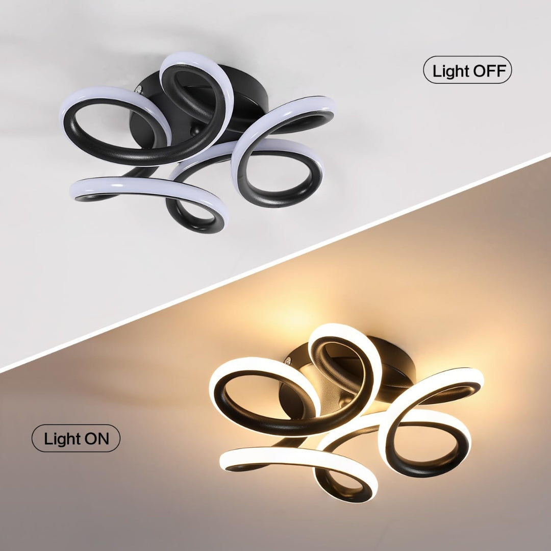 LED Chandelier VERTEX HELIX, 65W, Cold/Warm/Neutral light, Black LED Chandeliers Default Title Alessandro Design