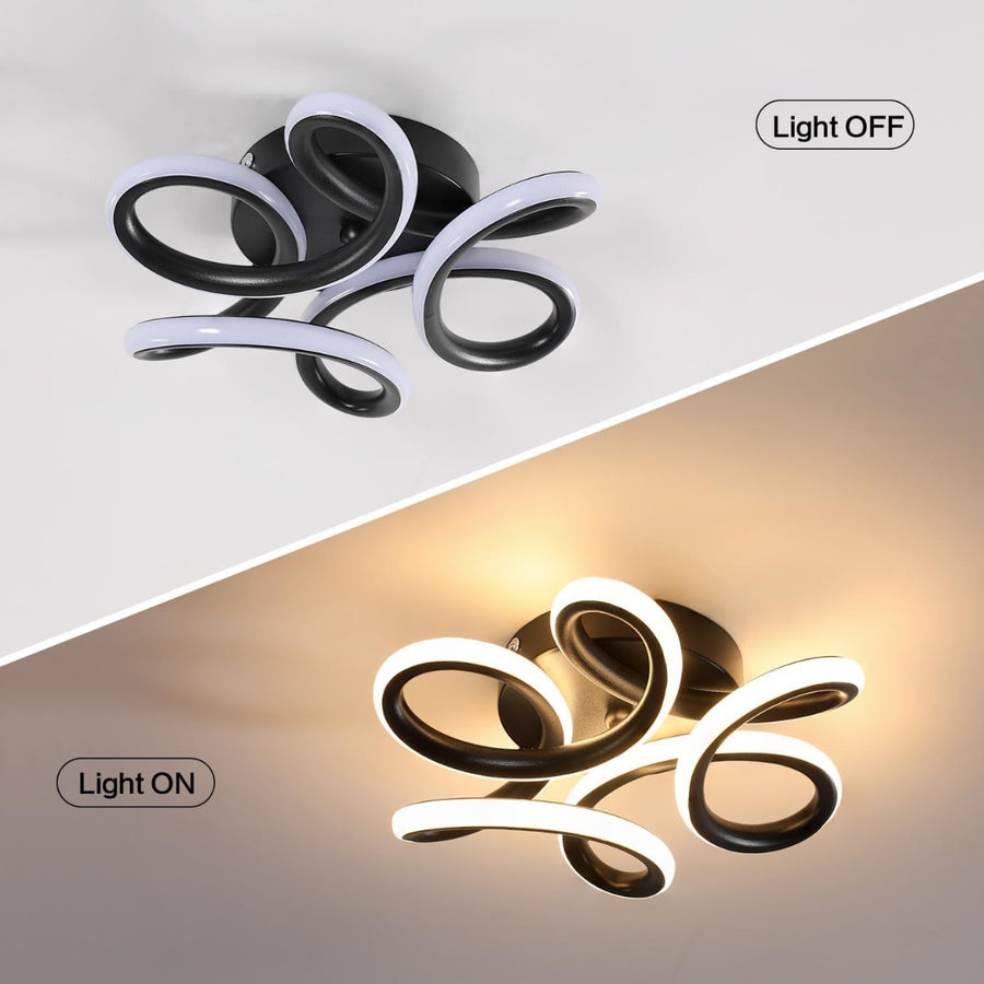 LED Chandelier VERTEX HELIX, 65W, Cold/Warm/Neutral light, Black LED Chandeliers Default Title Alessandro Design