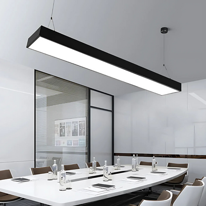 Lustra LED suspendata DARIN, 120cm, 23W, Inaltime Reglabila, Lumina Rece, Negru Lustre Moderne Default Title Alessandro Design