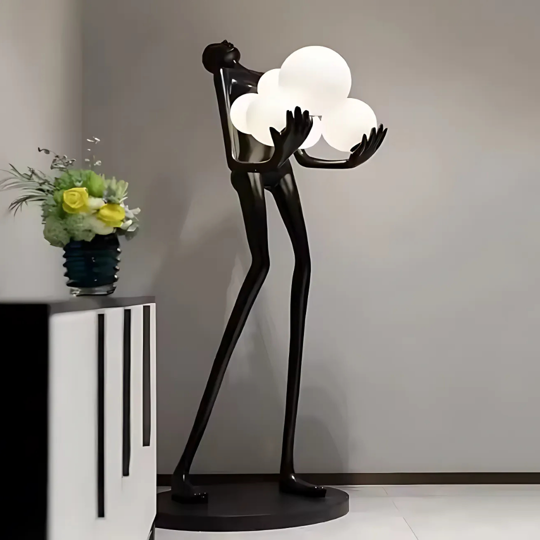 Lampadar Living Eleganza, 6x G9, Negru Veioze & Lampadare Default Title Alessandro Design