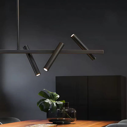 Lustra LED Harman, 23W, 6 Surse, Lumina Neutra, Negru Lustre Moderne Default Title Alessandro Design