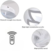 LED chandelier with remote control LILY 40W, 3 Elements, Cold/Warm/Neutral light, Dimmable, White LED chandelier with remote control Default Title Alessandro Design