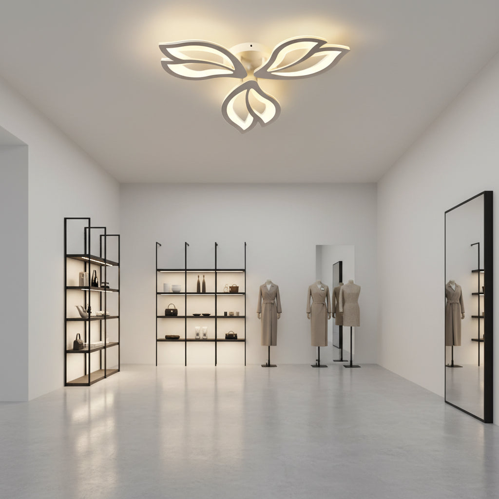 LED chandelier with remote control LILY 40W, 3 Elements, Cold/Warm/Neutral light, Dimmable, White LED chandelier with remote control Default Title Alessandro Design