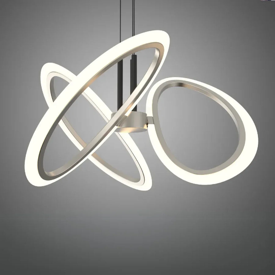 Lustra LED suspendata cu Telecomanda RIMINI 52W, 3 Elemente, lumina Rece/Calda/Neutra, Dimabila, Auriu Lustre LED cu Telecomanda Default Title Alessandro Design