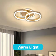 LED chandelier with remote control RINOVA 41W, 2 Circles, Cold/Warm/Neutral light, Dimmable, Gold LED chandelier with remote control Default Title Alessandro Design