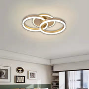 LED chandelier with remote control RINOVA 41W, 2 Circles, Cold/Warm/Neutral light, Dimmable, Gold LED chandelier with remote control Default Title Alessandro Design