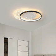 LED Chandelier with remote control LUNARO 110W, 2 Circles, Cold/Warm/Neutral light, Dimmable, Black White LED Chandeliers with Remote Control Default Title Alessandro Design