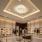LED chandelier with remote control VOLTA 125W, Oval, Cold/Warm/Neutral light, Dimmable, White