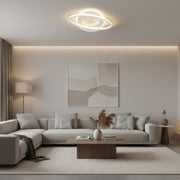 LED chandelier with remote control VOLTA 125W, Oval, Cold/Warm/Neutral light, Dimmable, White