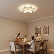 LED chandelier with remote control LINEA 125W, Round, Cold/Warm/Neutral light, Dimmable, Black