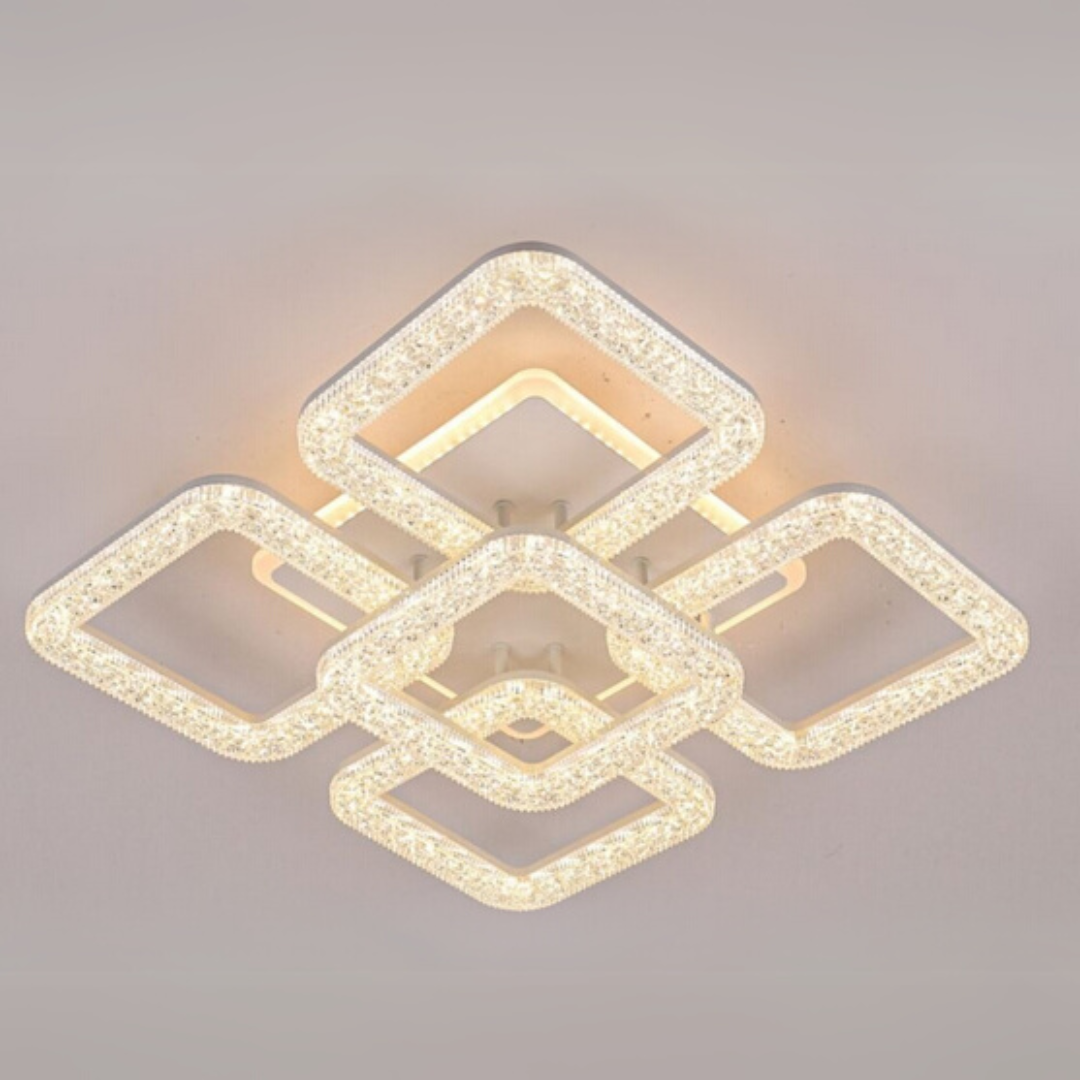 LED Chandelier Astrid with Remote Control, 134W, Dimmable, White LED Chandeliers with Remote Control Default Title Alessandro Design