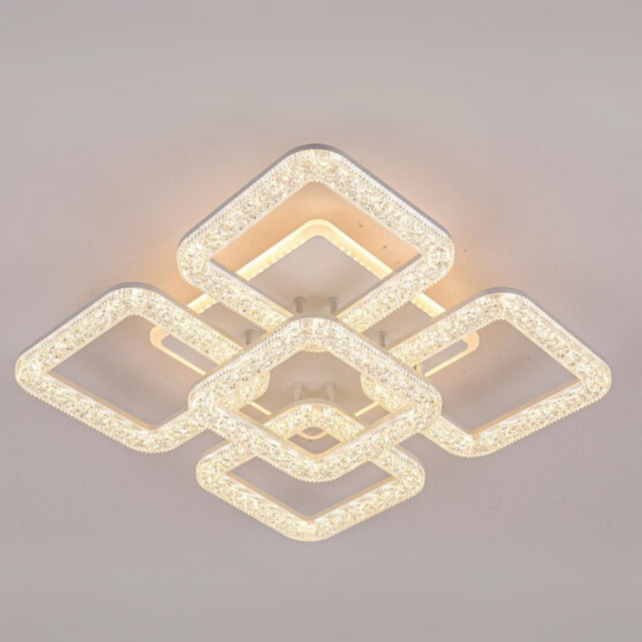 LED Chandelier Astrid with Remote Control, 134W, Dimmable, White LED Chandeliers with Remote Control Default Title Alessandro Design