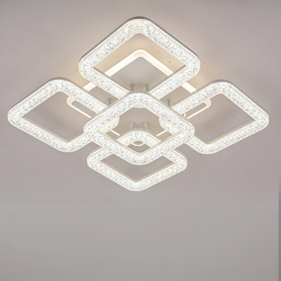 LED Chandelier Astrid with Remote Control, 134W, Dimmable, White LED Chandeliers with Remote Control Default Title Alessandro Design