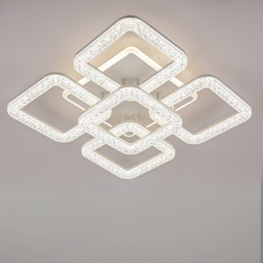 LED Chandelier Astrid with Remote Control, 134W, Dimmable, White LED Chandeliers with Remote Control Default Title Alessandro Design