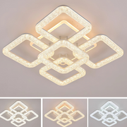 LED Chandelier Astrid with Remote Control, 134W, Dimmable, White LED Chandeliers with Remote Control Default Title Alessandro Design