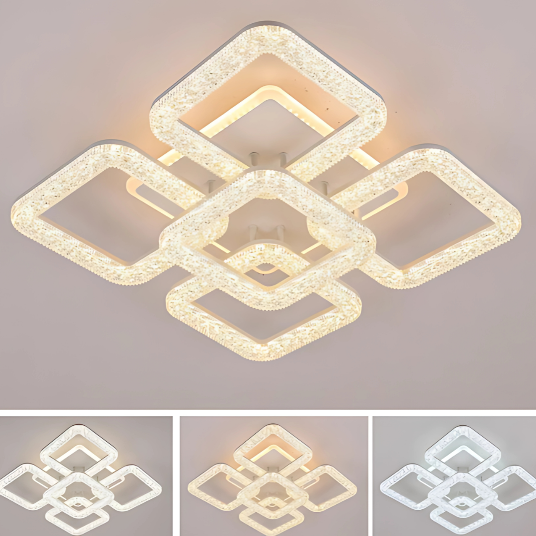 LED Chandelier Astrid with Remote Control, 134W, Dimmable, White LED Chandeliers with Remote Control Default Title Alessandro Design
