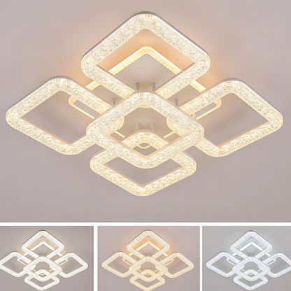 LED Chandelier Astrid with Remote Control, 134W, Dimmable, White LED Chandeliers with Remote Control Default Title Alessandro Design