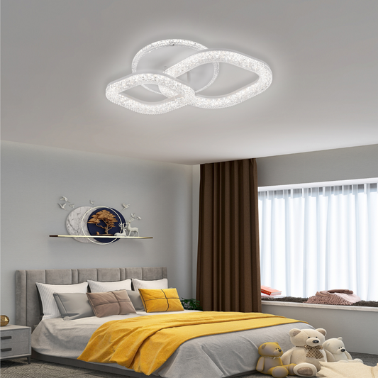 Asgard LED Chandelier 29W with Remote Control, Dimmable Light, White LED Chandeliers with Remote Control Default Title Alessandro Design