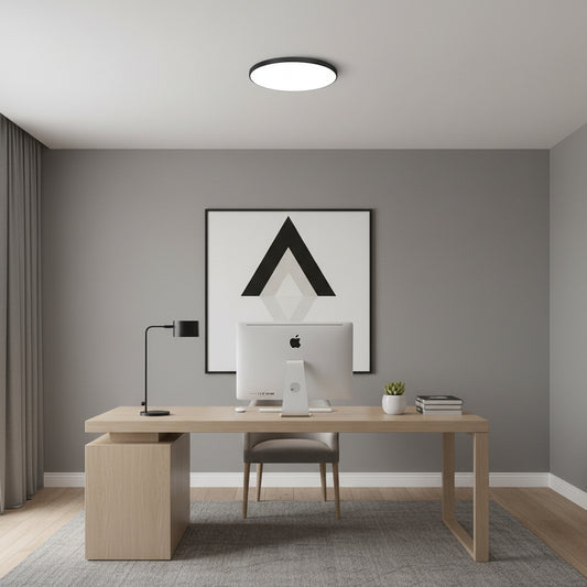 SOLIS LED ceiling light 37cm 32W Cold Light Black LED ceiling lights Default Title Alessandro Design