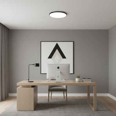 SOLIS LED ceiling light 37cm 32W Cold Light Black
