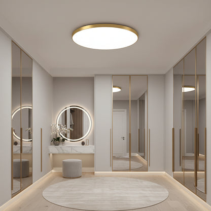LED ceiling light SOLIS 27cm 20W Cold Light Gold LED ceiling lights Default Title Alessandro Design