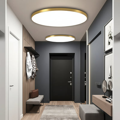 SOLIS LED ceiling light 27cm 20W Cold Light Gold