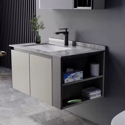 ZAKYNTHOS Bathroom Furniture Set, 80cm, 2 Pieces, Gray and Cream Bathroom Furniture Default Title Alessandro Design