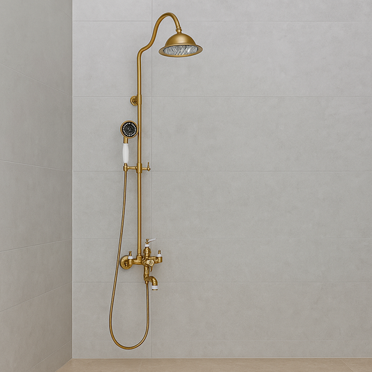 Shower Column, Sanitary Brass, Gold, WZY/310/B Faucets & Shower Columns Default Title Alessandro Design