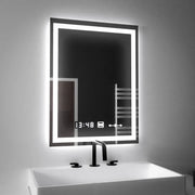 Rectangular LED Mirror, 45x60cm, Verite MotionGlow Marcello, De-fogging System, Clock & Thermometer, Dimable Marcello Mirrors Default Title Alessandro Design