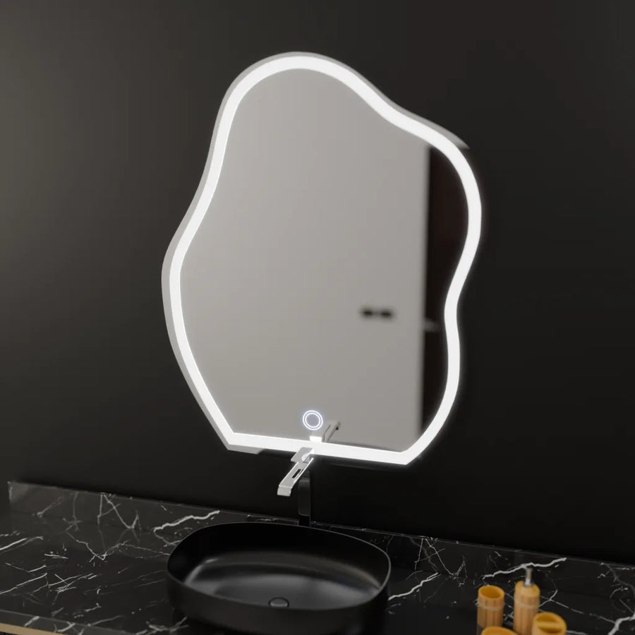 Organic LED Mirror 50x70cm, Touch Form, Demist System, Dimmable Mirrors Korman E Default Title Alessandro Design