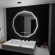 LED mirror 60cm, POLIGON Sensor MotionGlow Marcello, De-fogging system, Clock & Thermometer, Dimabila Mirrors Marcello Default Title Alessandro Design
