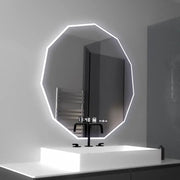 LED mirror 60cm, POLIGON Sensor MotionGlow Marcello, De-fogging system, Clock & Thermometer, Dimabila Mirrors Marcello Default Title Alessandro Design