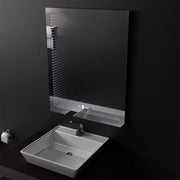 Rectangular LED mirror, 60x80cm, Morrin Sensor MotionGlow Marcello, 3D Effect Mirrors Marcello Default Title Alessandro Design