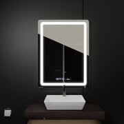 Rectangular LED mirror, 60x80cm, Wizz MotionGlow Marcello sensor, De-fogging system, Clock & Thermometer, Dimabila Mirrors Marcello Default Title Alessandro Design