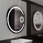 LED Round Mirror, 22W, 70cm, Visio MotionGlow Marcello, De-fogging System, Clock & Thermometer, Cosmetic Magnifier, Dimable Marcello Mirrors Default Title Alessandro Design
