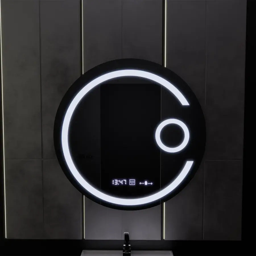 LED Round Mirror, 60cm, Visio MotionGlow Marcello, De-fogging System, Clock & Thermometer, Cosmetic Magnifier, Dimmable Mirrors Marcello Default Title Alessandro Design