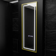 Rectangular LED Mirror, 45x140cm, Elena Marcello Radar Sensor, De-fogging System, Clock & Thermometer, Dimabila, Dressing Couture Dressing Mirrors Default Title Alessandro Design