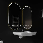 Oval LED mirror, 50x80cm, Roven Marcello MotionGlow sensor, De-fogging system, Clock & Thermometer, Dimable Mirrors Marcello Default Title Alessandro Design